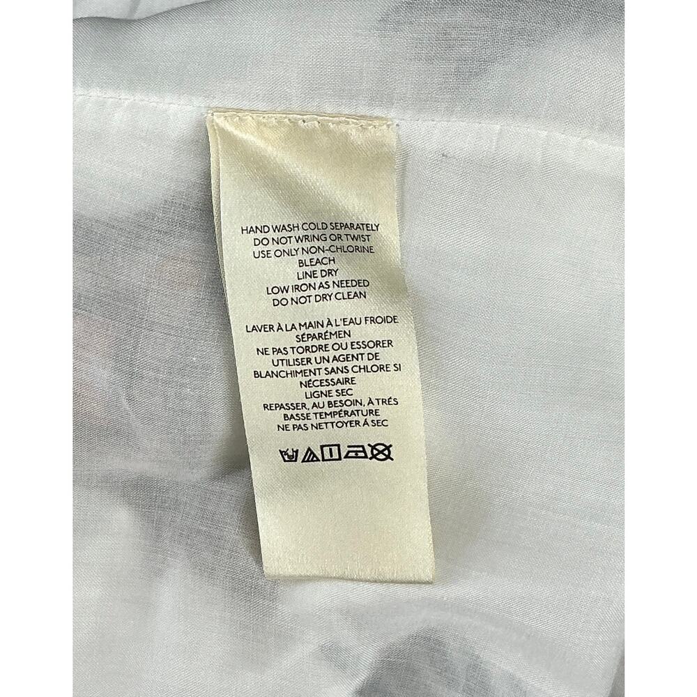 Free People Size 2 Embroidered Cutout Mini Dress Ivory Boho Open Back Cotton - Picture 9 of 11
